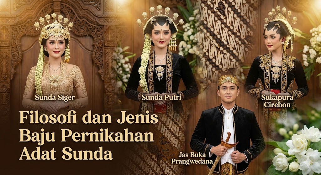 Filosofi dan Jenis Baju Pernikahan Adat Sunda